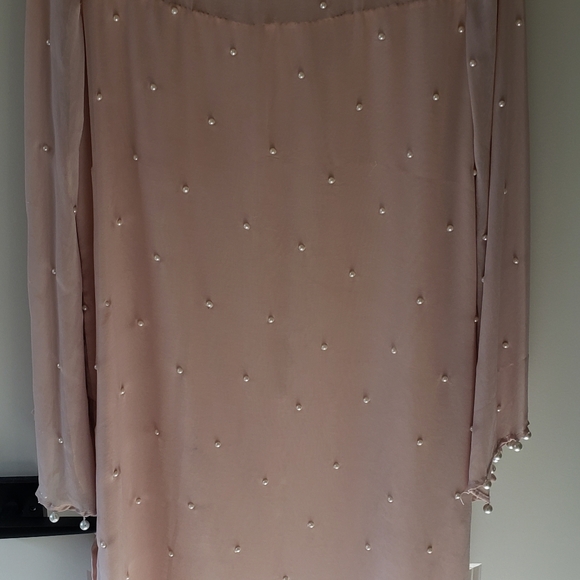 Kameez sz M/L Beige/peach pearls - Picture 9 of 10